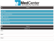 Tablet Screenshot of medcenter100.com